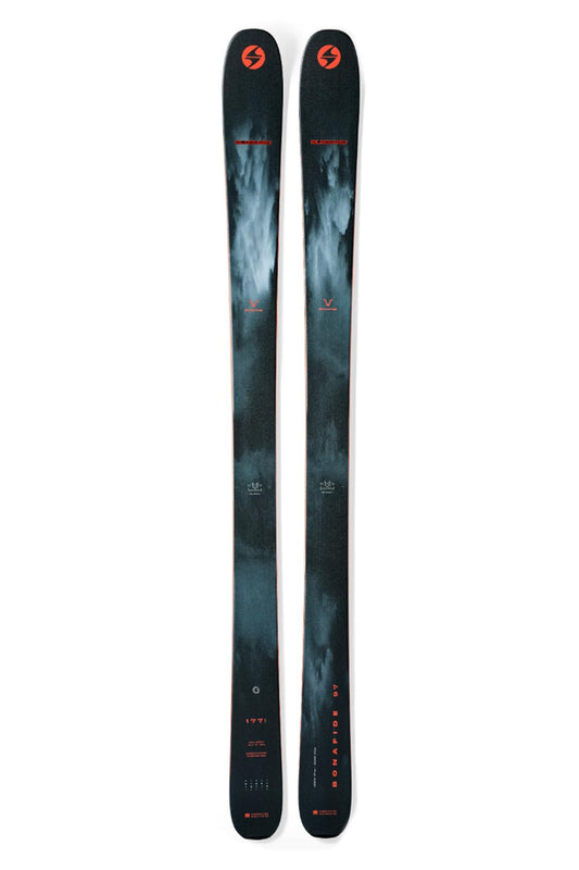 Blizzard Bonafide downhill skis, men's,  black with grey smoke pattern