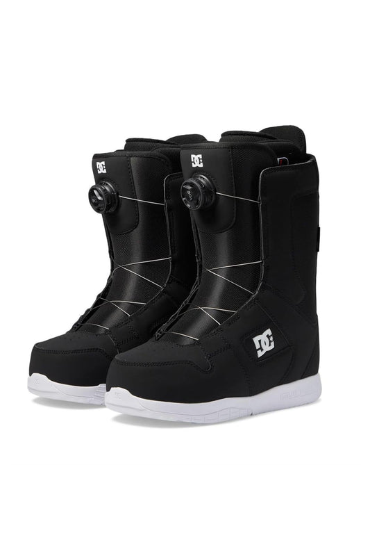 women's DC Phase snowboard boots with BOA, black with white accents
