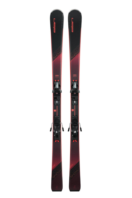 women's Elan Snow downhill skis with bindings.