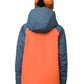 boy's snowboard jacket, blue orange and black