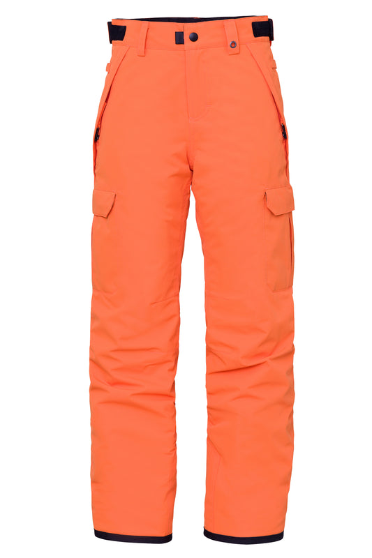bright orange snowboard pants - boys