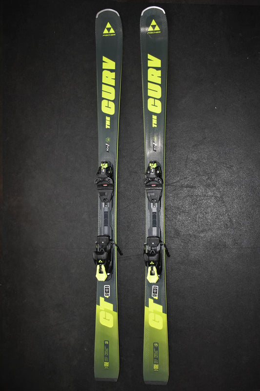 Fischer The Curv GT 85 demo skis - gray and yellow
