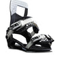 youth snowboard binding, black and white