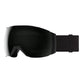 Smith ski goggles, blackout, black strap and black lens