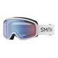 Smith ski/snowboard goggles, white strap blue lens