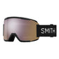 Smith Squad ski googles, black strap rose gold lens