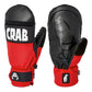 red and black Crab Grab Punch snowboard mitten