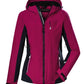 women's Killtec cross country ski jacket, pink and black