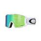 Oakley Line Miner L snow goggle with white strap and jade lens
