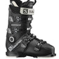 men's Salmon ski boots, black with off white accents