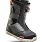 black and grey snowboard boots