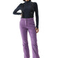 women's ski pants with suspenders, purple