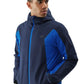 men's 4F ski jacket, dark blue and lighter blue