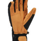 men's winter glove, black and tan