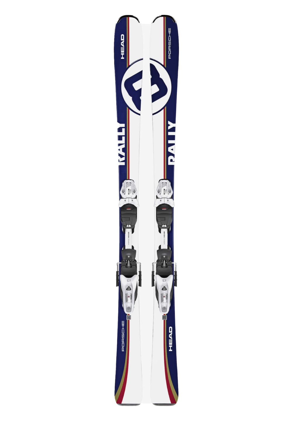 Head Porsche downhill skis, red, white and blue rally graphic