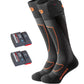 heated socks with bluetooth compatible battery packs