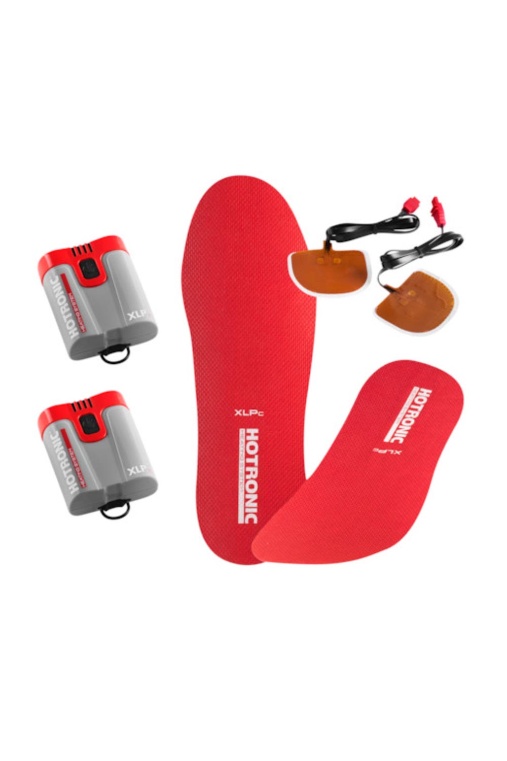 heated footbeds with battery packs for ski boots