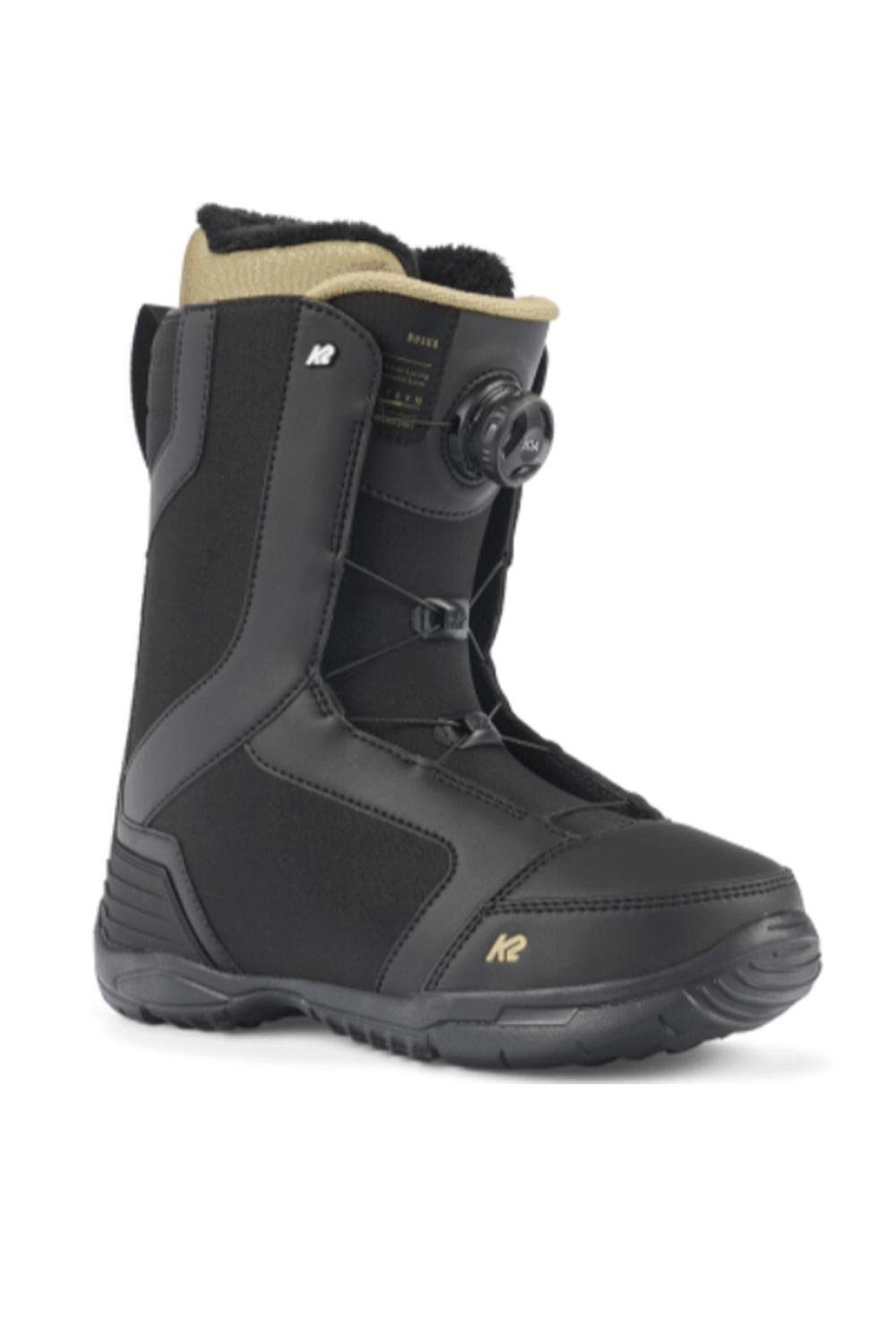 Men's K2 Rosko snowboard boots with BOA - black with khaki accents