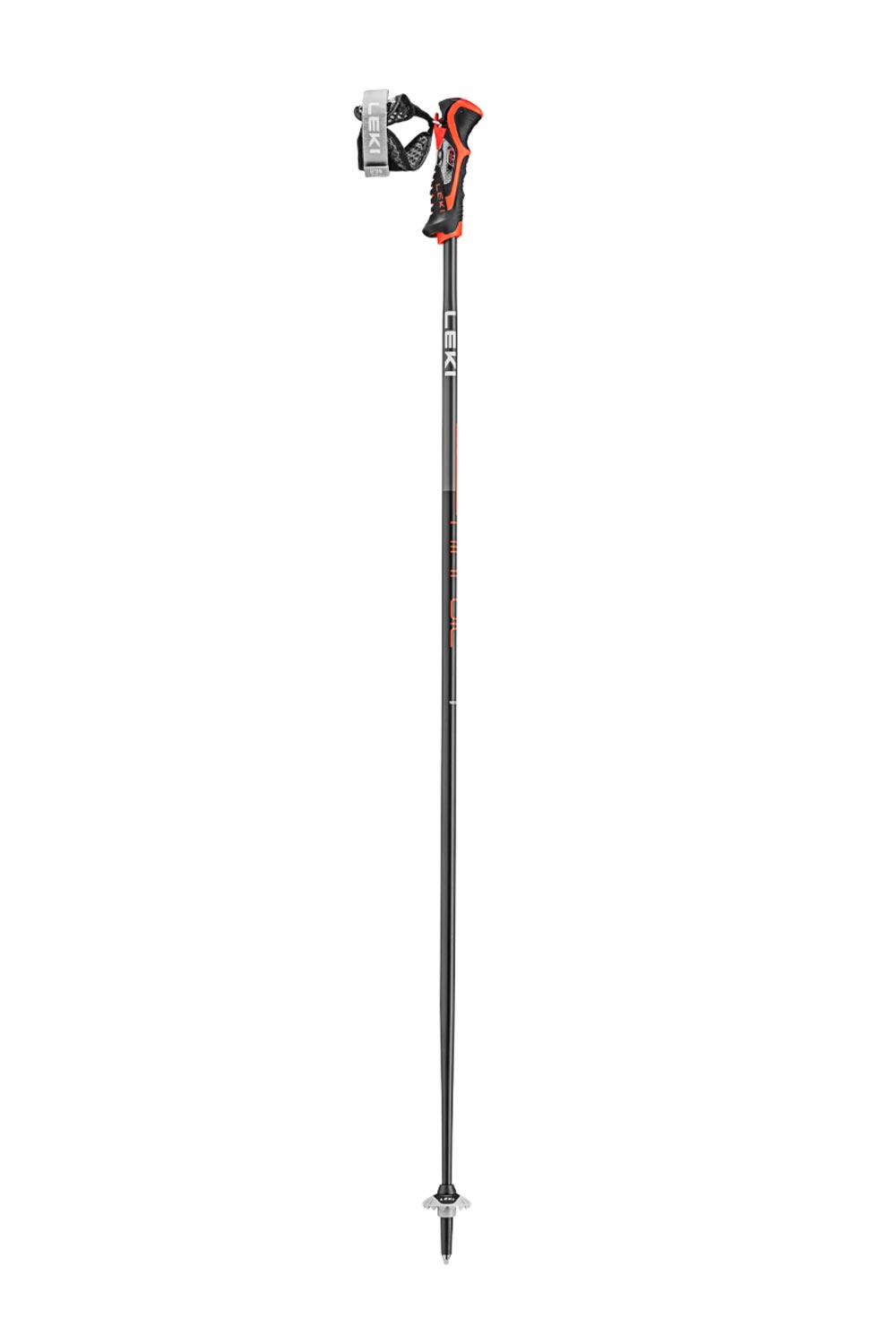 Leki Airfoil ski pole, black wtih red accents