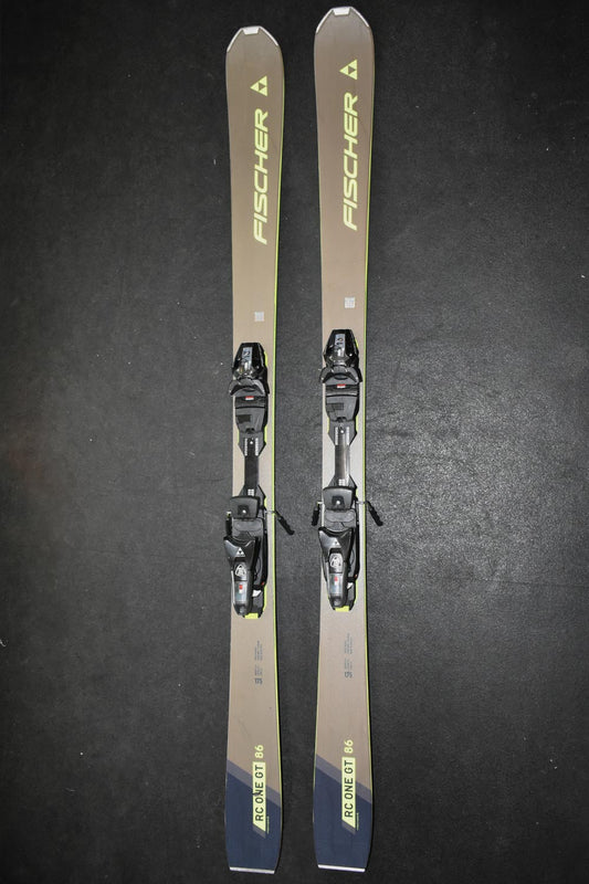 Fischer RC ONE GT 86 demo skis with bindings