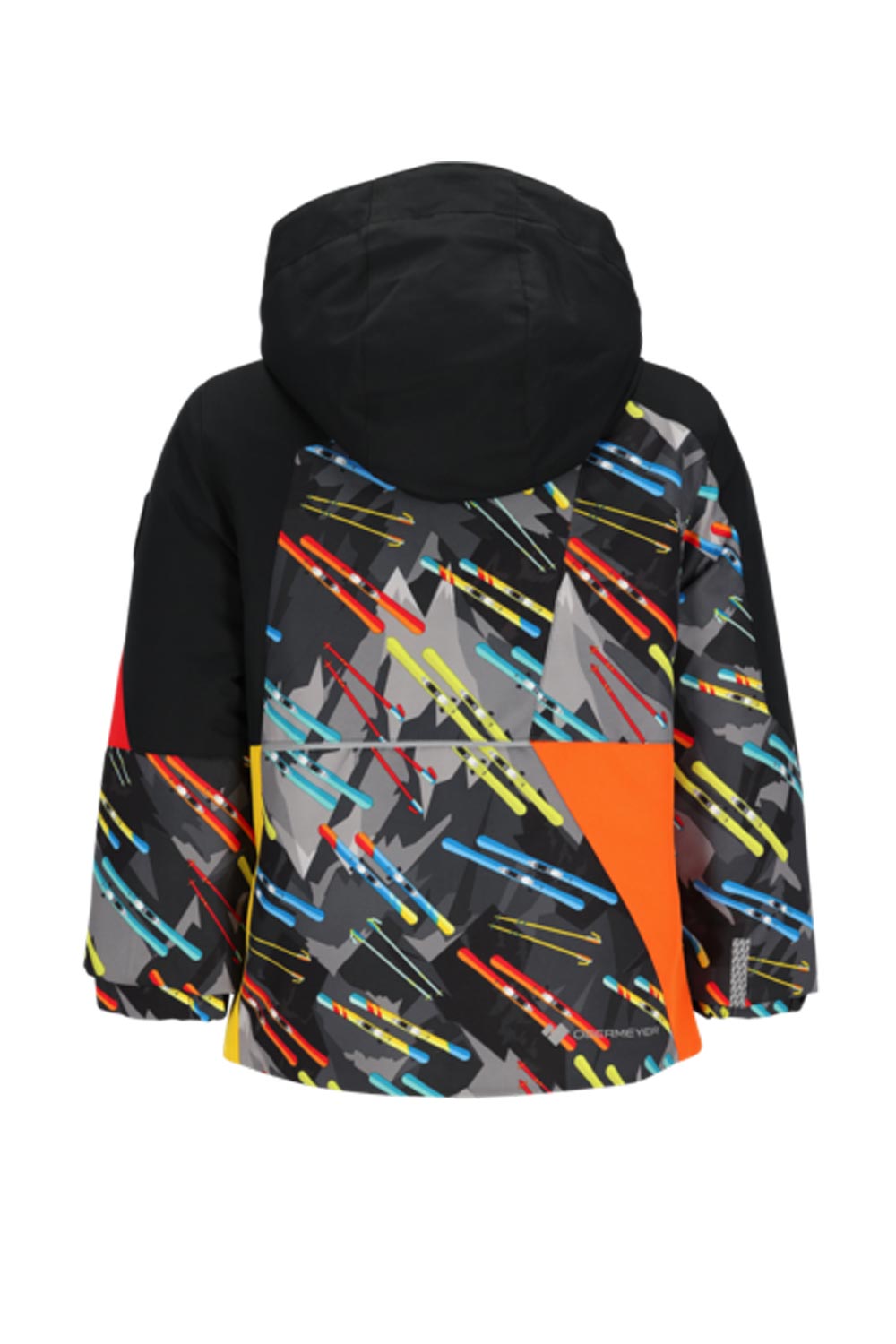 Boys' Obermeyer ski jacket,  skis graphic