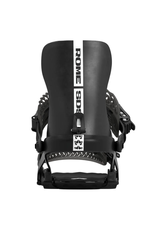 Men's Rome 390 Boss Snowboard Bindings, black with white accents