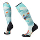 Smartwool ski socks, women's, ski bunny print