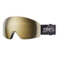 Smith 4D Mag ski goggles,  gold lens
