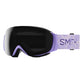 Smith ski goggles, purple strap and black lens