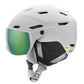 Youth Smith ski helmet with visor, white