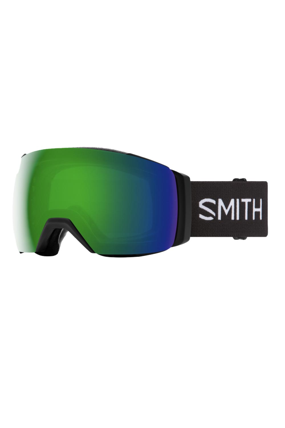 Smith I/O Mag XL goggles, black strap green lens