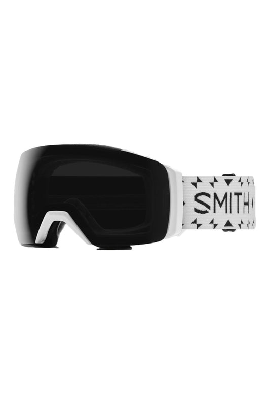 Smith I/O XL ski goggles, black & white strap black lens