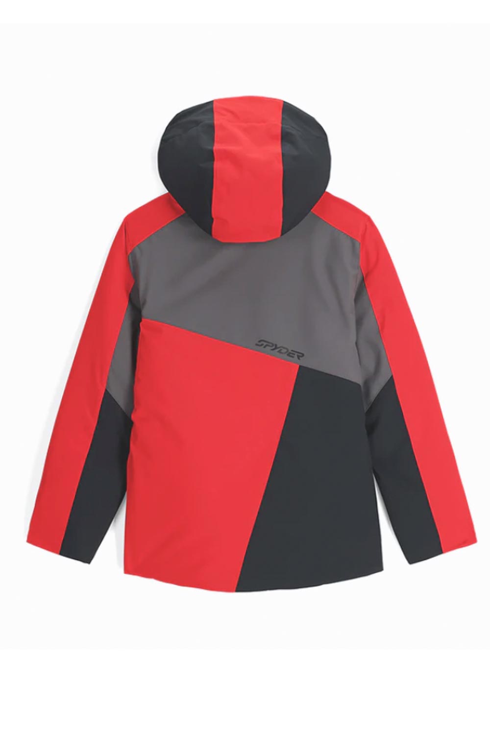 boys' Spyder Ambush ski jacket, red gray and black