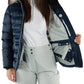 women's Sunice Fiona ski jacket, blue with fur hood