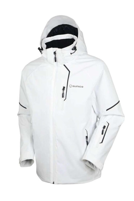 men's Sunice ski jacket, white