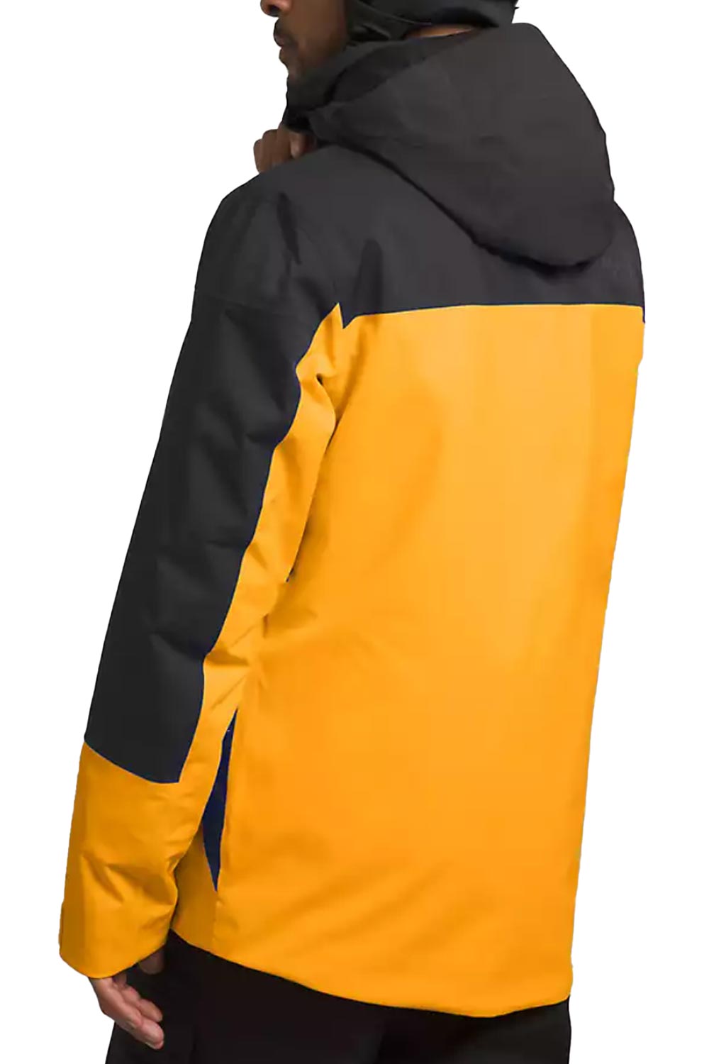 The North Face Chakal jacket, dark gray and yellow