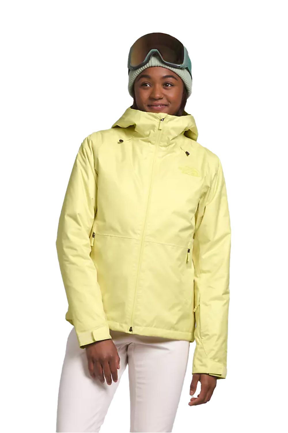 North Face ski jacket, women's, bright yellow