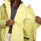 The North Face Clementine ski jacket, women's, yellow with inner liner