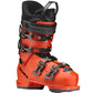 junior downhill ski boots, orange with black buckles & accents