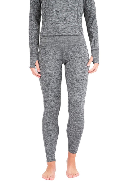 women's base layer pants, heather grey