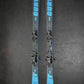 Fischer The Curv GT 76 demo skis, blue & black, with black bindings