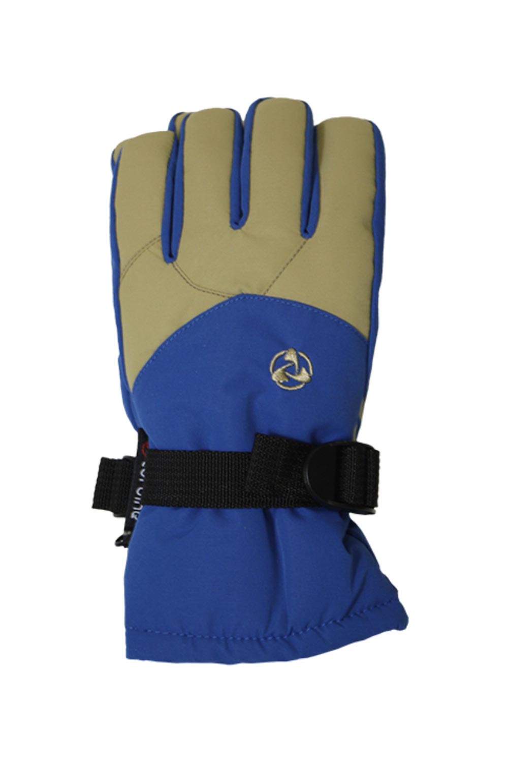 Boys'  Turbine Blazer ski gloves, blue and tan