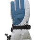 Turbine ski gloves, gray and blue