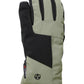 Men's Turbine Teton ski gloves, olive green and black