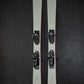 Fischer Ranger 90 demo skis, light green and pink, with bindings