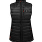 women's Action Heat heated vest, black