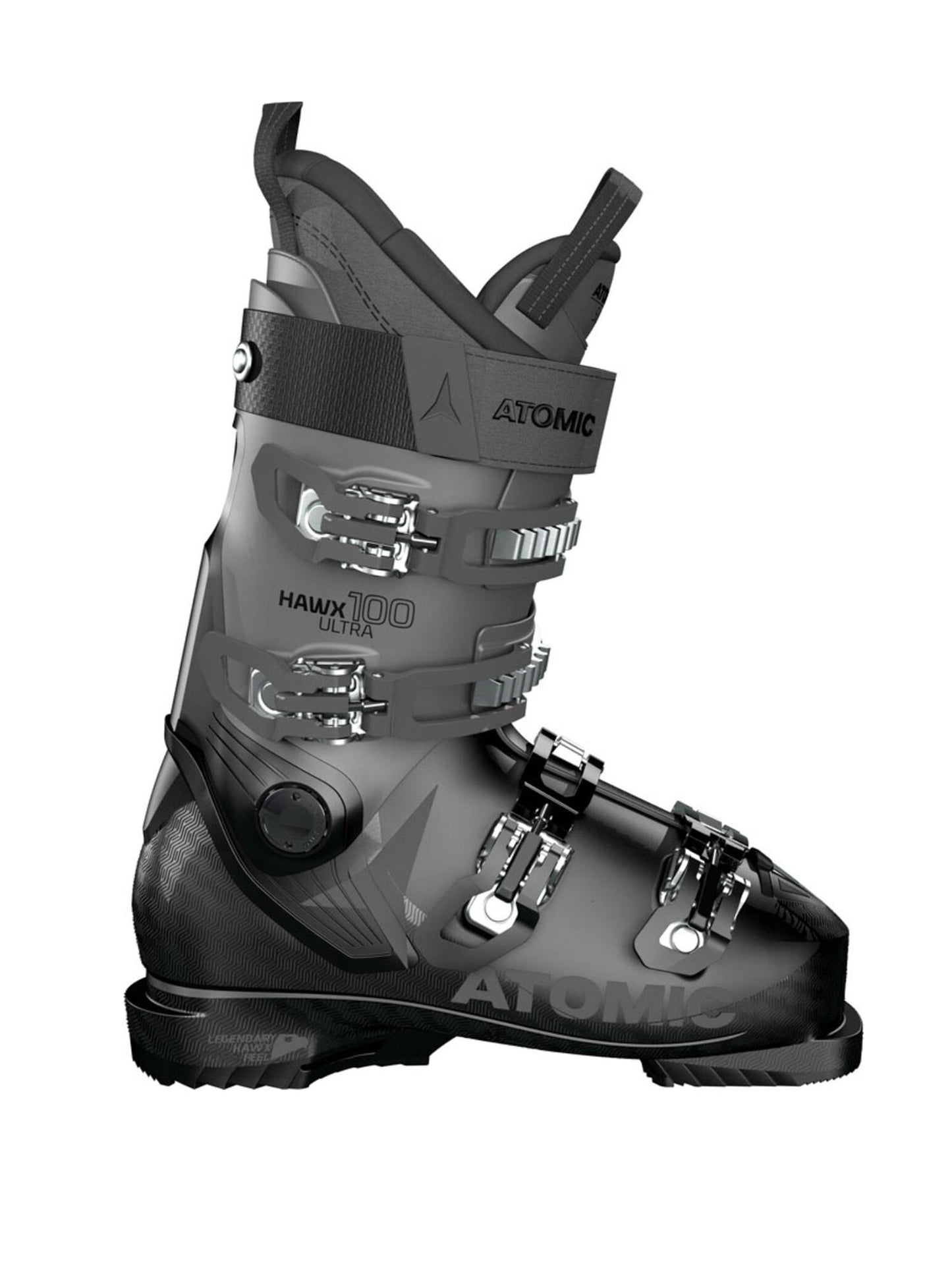 black Atomic ski boots