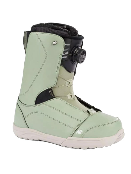 K2 Haven women's snowboard boots, mint