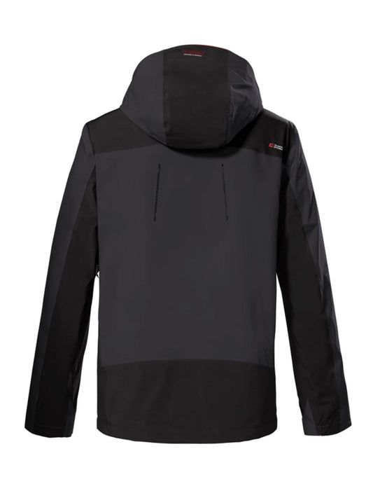 men's Killtec cross country ski jacket, black and gray