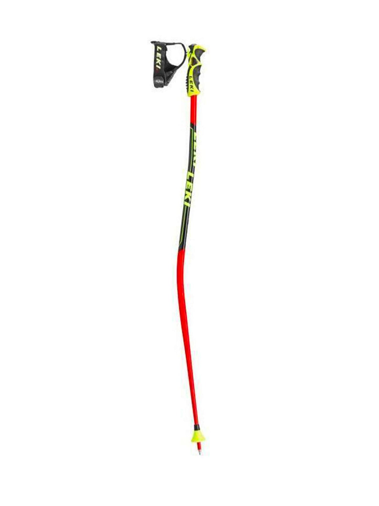 Leki World Cup GS ski poles, red, black and yellow